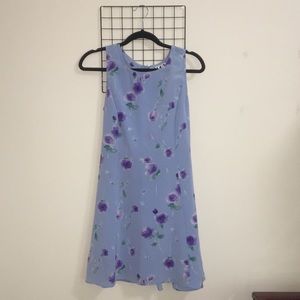 BLUE FLORAL DRESS (90s/00s)